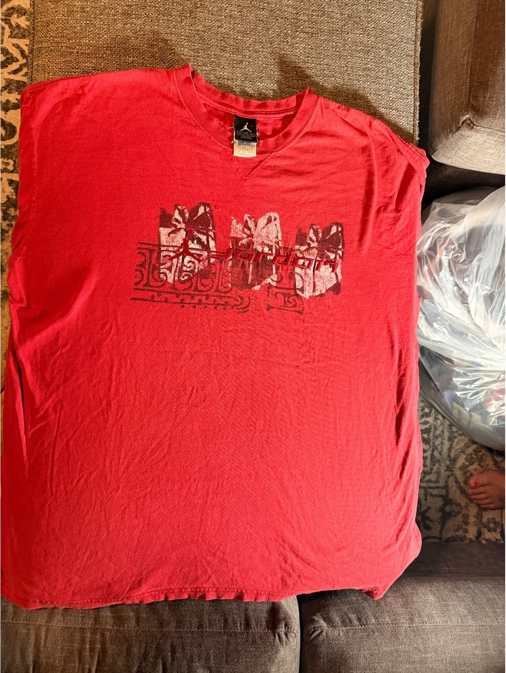 Vintage Michael Jordan red graphic T-shirt